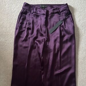 House Of Harlow Purple Satin Trousers!